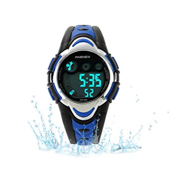 Kids Sport Watch Outdoor LED Sport Waterproof Electronic Quartz Watches for Boy Girls Kids