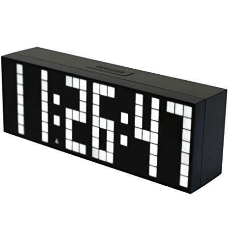 Bestland Digital Large Big Jumbo LED Snooze Wall Desk Alarm Clock with Thermometer Calendar Indoor Clock