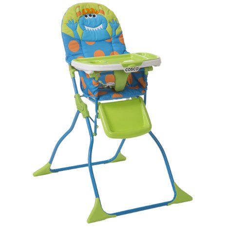 Cosco Simple Fold Deluxe High Chair, Monster Syd