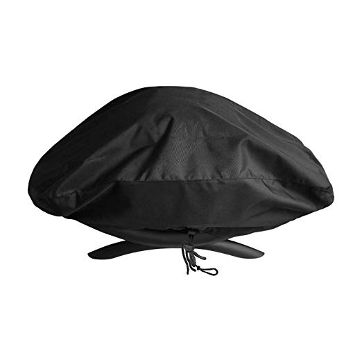 SunPatio Outdoor Portable Grill Cover for Weber Q 100/1000 Series Gas Grills, Waterproof Barbecue Cover, Compared to Weber 7110, Black