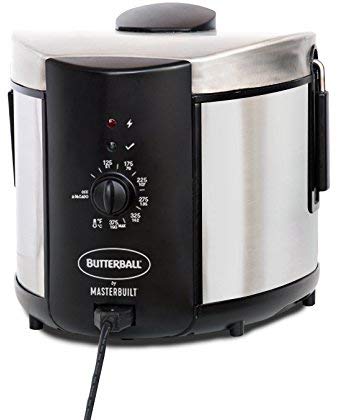 Masterbuilt Butterball MB23015018 Electric Fryer, 5 L, Stainless, 5L