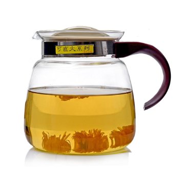 Glass Kettle YIFAN 65 oz  Tea Pot Teakettle Heat-resistant Healthy Coffeepot Water Kettle for Gas Stove Radiant Cooker