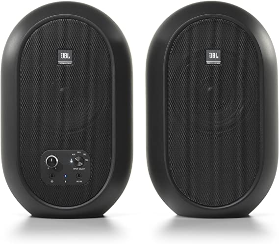 JBL 1 Series 104 Compact Desktop Speakers, Powered Reference Monitors - Bluetooth enabled (sold as pair)