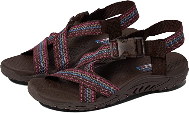 Skechers Womens Womens USA, Reggae Rise & Shine Navy Multi WOM Sand