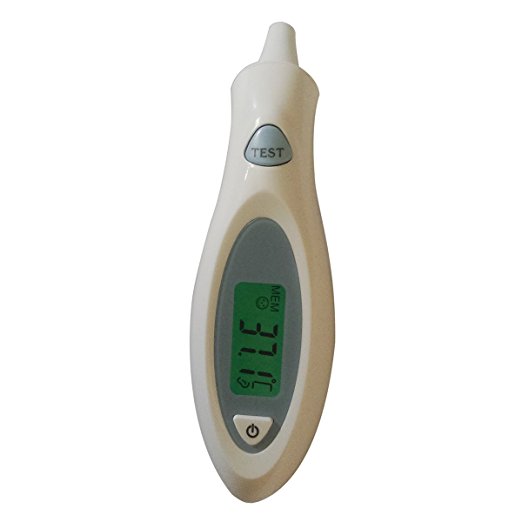 Ben Belle Thermoscan Compact Ear Thermometer & Fever Digital Thermometer with Japan Sensor - Backlight LCD Clinical Baby Ear Temperature Thermometer ideal for babies, children & adults