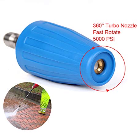 PENSON & CO. 4.0 GPM Turbo Rotary Rotating Nozzle for Pressure Washer 1/4 Quick Connect 5000PSI