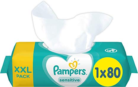 Pampers Sensitive Baby Wipes, Pampers Distinct PH Balancing Formula, Dermatologically Tested, 1 Pack of Wipes