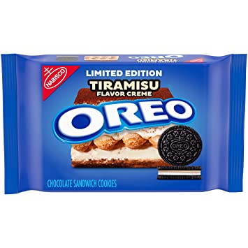 Oreo OREO Chocolate Sandwich Cookies, Tiramisu Flavored Creme, Limited Edition, 1 Pack (12.2 oz.),