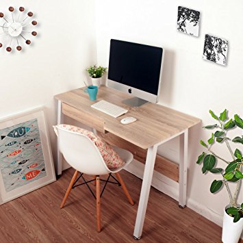 Life Carver New Home Office Desk Study Laptop Desk Computer PC Writing Table WorkStation Wooden & Metal