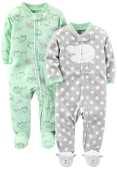 Simple Joys by Carter's Baby 2-Pack Fleece Footed Sleep and Play