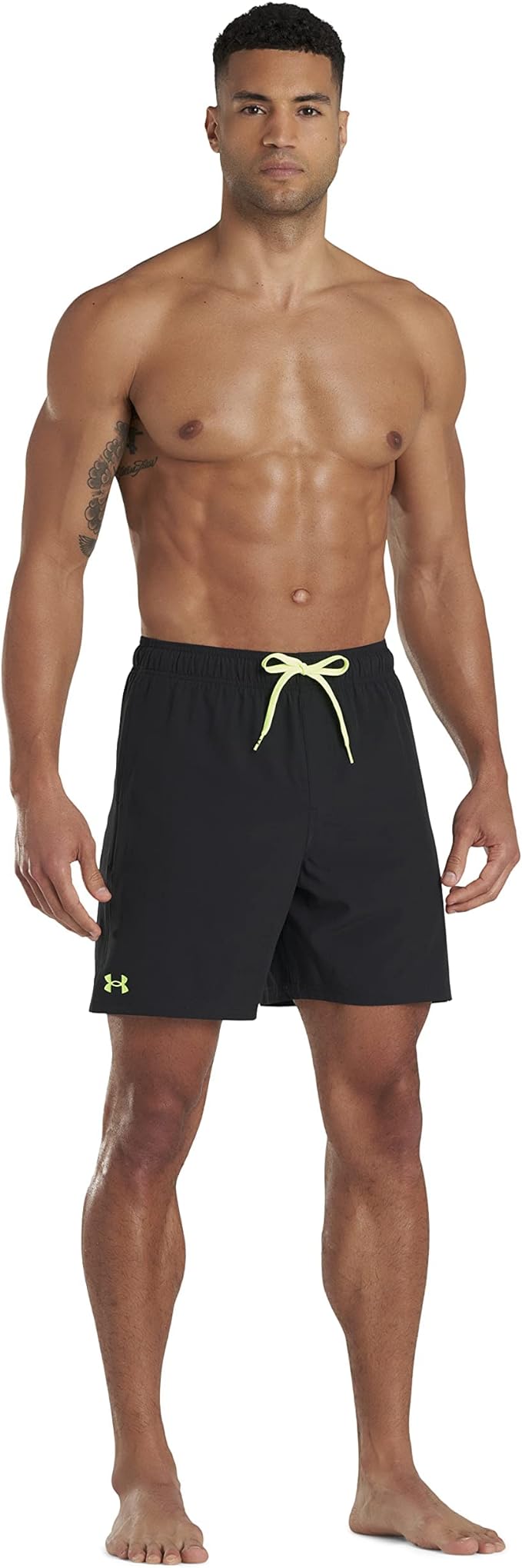 Under Armour Men's Compression Lined Volley, Swim Trunks, Shorts with Drawstring Closure & Elastic Waistband