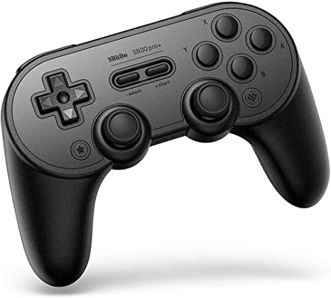8BitDo SN30 Pro  Bluetooth Gamepad Wireless Controller for Nintendo Switch, Raspberry Pi with Grip, Analog Triggers, Detachable Battery, Mappable Buttons, Gyro, Motion Control, Dpad, Rumble (B)
