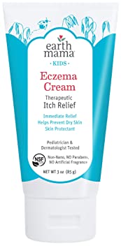 Earth Mama Earth Mama Kids Eczema Cream | Immediate Therapeutic Itch Relief - Steroid, Fragrance & Artificial Preservative-Free, 3-Ounce Tube