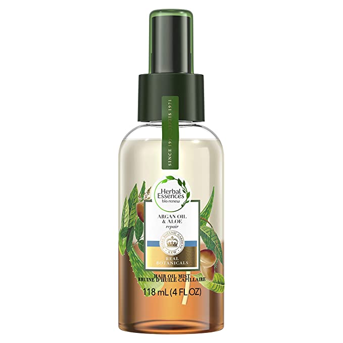 Herbal Essences Bio: Renew Argan Oil & Aloe Lightweight Hair Oil Mist - Repair, 4 Fl oz, 2.918 Fl oz