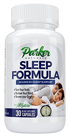 Easy Sleep Formula By Parker Naturals Natural Sleep Aid Support Supplement: Sleeping Pills For Men & Women With Melatonin & Valerian Root