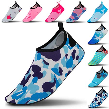 Vaincre Womens and Mens Water Shoes Quick-Dry Aqua Socks Barefoot for Outdoor Beach Swim Surf Yoga Exercise