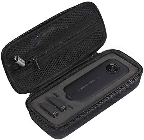 Carrying Case for Insta360 ONE X JSVER Hard Case Compatible with insta360 one x Camera Mini 360 Action Camera & Accessories Storage Bag Travel Protective Carry Bag (Black)