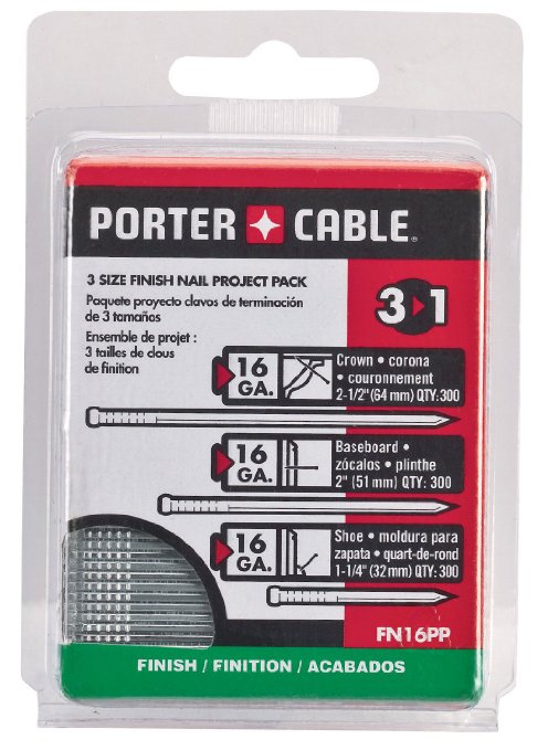 PORTER-CABLE FN16PP 16 Gauge Finish Nail Project Pack