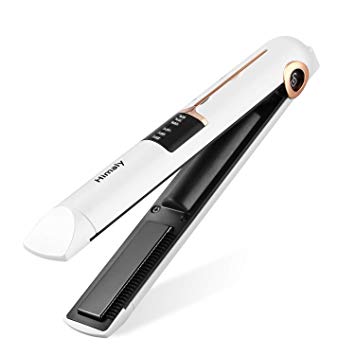Himaly Cordless Straighteners Rechargeable Portable Hair Straightener & Curler Heats Up Quickly  Adjustable Temperature   Auto Shut-Off Suit for All Hair Types