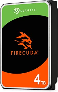 Seagate FireCuda HDD, 4 TB, Internal Hard Drive - 3.5 Inch CMR SATA 6 Gb/s 7,200 RPM 256 MB Cache 300 TB/Year, 3 year Rescue Services (ST4000DX005)