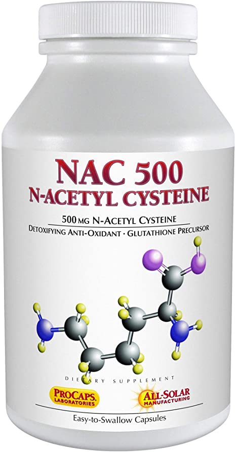 Andrew Lessman NAC-500 N-Acetyl Cysteine 180 Capsules – Helps Combat Daily Onslaught of Damaging Free Radicals, Protects Brain, Heart, Lungs, Liver and Kidneys. Detoxifying Anti-oxidant. No Additives