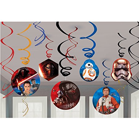 American Greetings Star Wars Episode VII Hanging Decorations, Party Supplies Novelty