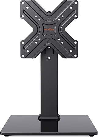 TV Mount Stand for 13-42 Inch Flat Curved LCD LED Screens TVs, TV Stand Base with 3 Height Adjustment, Table Top TV Stand Base Holds Up to 45lbs, Max VESA 200x200mm by PerleGear