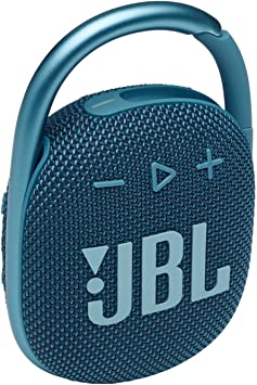 JBL Clip 4 - Portable Mini Bluetooth Speaker, Big Audio and Punchy bass, Integrated Carabiner, IP67 Waterproof and dustproof, 10 Hours of Playtime, Speaker for Home, Outdoor and Travel - (Blue)