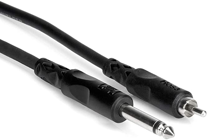 Hosa Technology CPR110 1/4-Inch TS to RCA 10-Feet Unbalanced Interconnect Cable