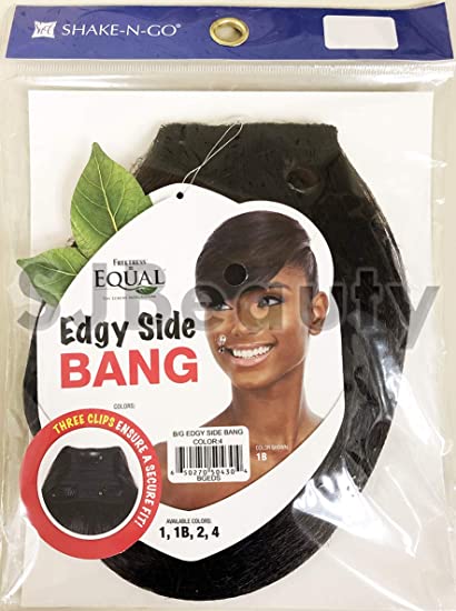 EDGY SIDE BANG (2 Dark Brown) - Freetress Equal Synthetic Clip-In Hair Piece