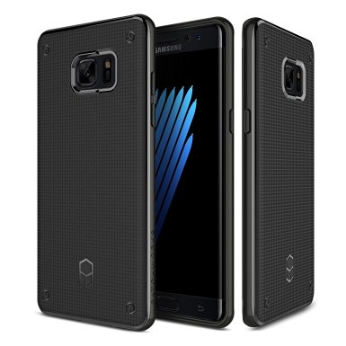 Patchworks® Flexguard Case Black for Samsung Galaxy Note 7 - Extreme Corner Protection with Poron XRD