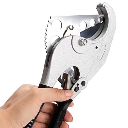 Oanon 63mm PVC Cutter Pipe Cutter Cuts up to 2-1/2" Pipe Capacity Ratcheting Cutting Action[US STOCK]