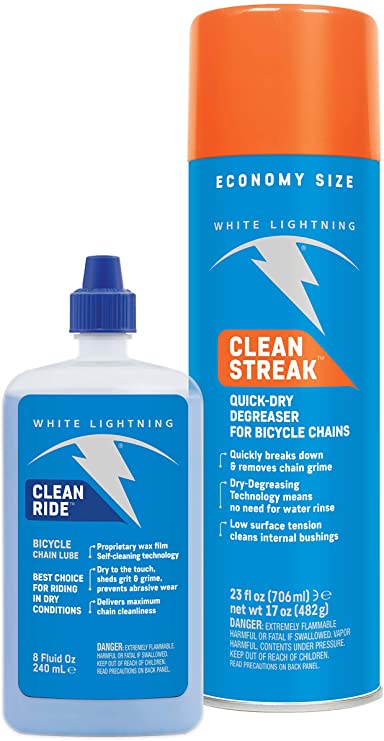 White Lightning Clean Streak - Bicycle Degreaser - Aerosol, 14 oz
