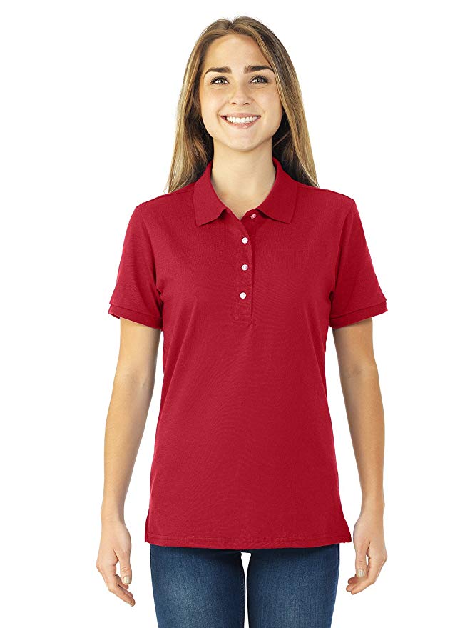 Jerzees Ladies' 5.6 oz., 50/50 Jersey Polo with SpotShield 437W