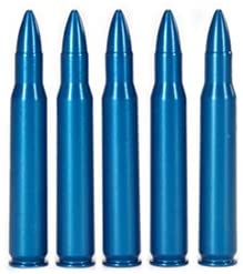 A-ZOOM 12327 Rifle Metal Snap Caps 30-06 Springfield Blue Package of 5