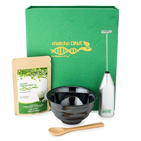 Complete Matcha Gift Set with 1 oz Organic Matcha Green Tea Powder