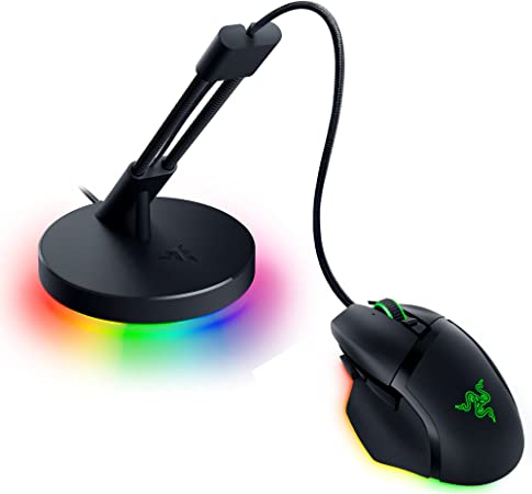 Razer Basilisk V3 Customizable Ergonomic Gaming Mouse   Gaming Mouse Bungee V3 Chroma Bundle