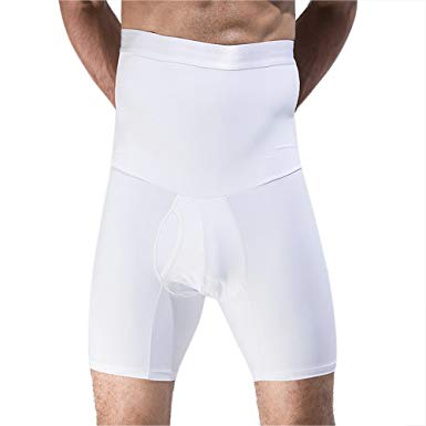Tfscloin Men's High Waist Tummy Control Slimming Shapewear Shorts
