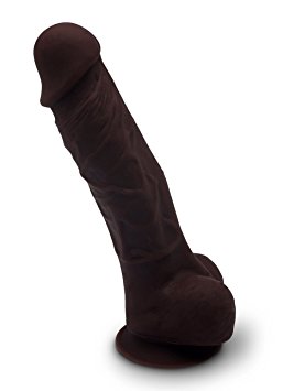 Letsgasm "Perfect Fit" 6 Inch Silicone Dildo - Brown Platinum Grade Silicone With Suction Cup