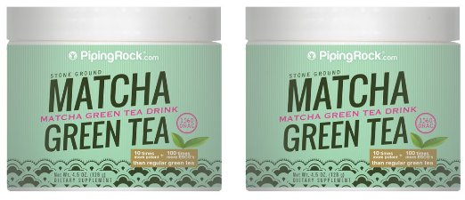 Matcha Green Tea Powder 2 Jars x 4 oz (113 grams)