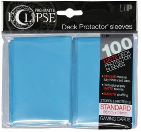 Ultra Pro UPR85603 Pro-Matte Eclipse Sky Blue Standard Deck Protector Sleeves (100ct)