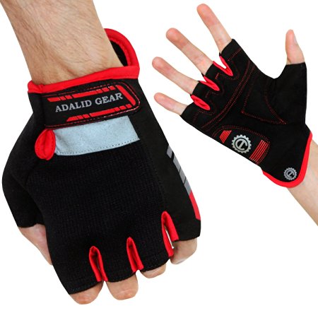 Cycling Gloves for Men and Women : Half Finger - Available in Different Sizes | 1 - Year Warranty