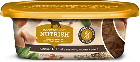 Rachael Ray Nutrish Natural Chicken Muttballs with Pasta Wet Dog Food, 8 oz., Case of 8, 8 X 8 OZ