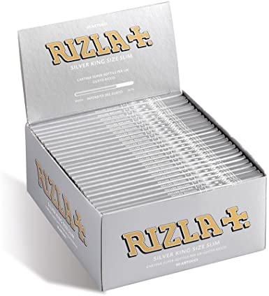 Rizla Rolling Paper 50pks/Box - Silver King Size Slim