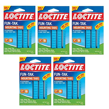 Loctite Fun-Tak Mounting Tabs, 80ct - 5 Packs