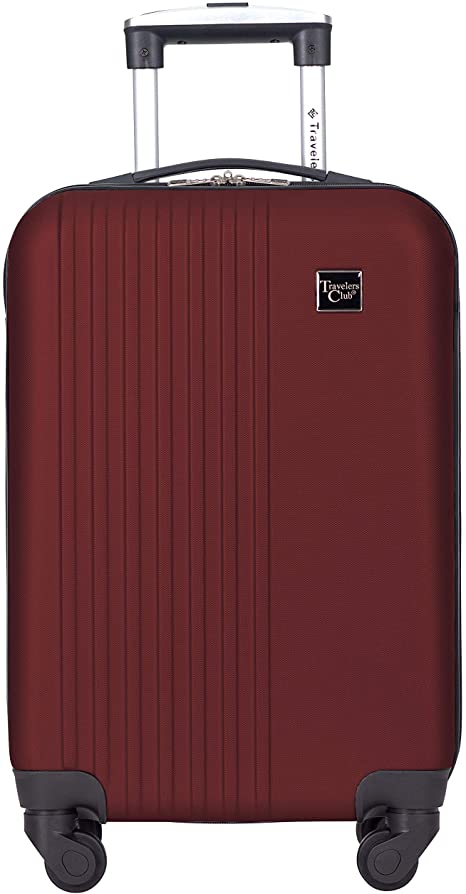 Travelers Club Cosmo Hardside Spinner Luggage, Rhubarb Red, Carry-On 20-Inch