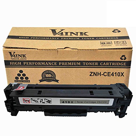 V4INK New Compatible HP Toner 305A CE410A 305X CE410X Black Toner Cartridge Replacement for HP LaserJet Pro 300 Color MFP M375nw HP LaserJet Pro 400 Color M451dn M451dw MFP M451nw MFP M475dn MFP M475dw Printer