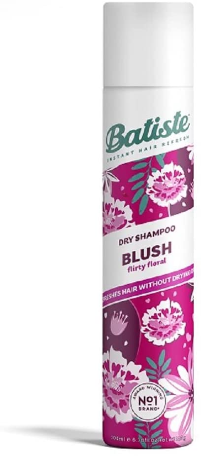 Batiste Dry Shampoo in Blush 200ml, Floral & Flirty Fragrance, No Rinse Spray to Refresh Hair in Between Washes