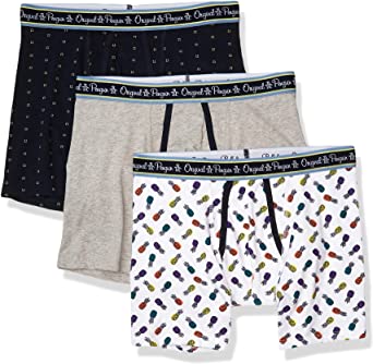 Original Penguin Men's Cotton Stretch Boxer Brief Underwear, Multipack