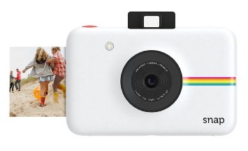 Polaroid Snap Instant Digital Camera (White) with ZINK Zero Ink Printing Technology